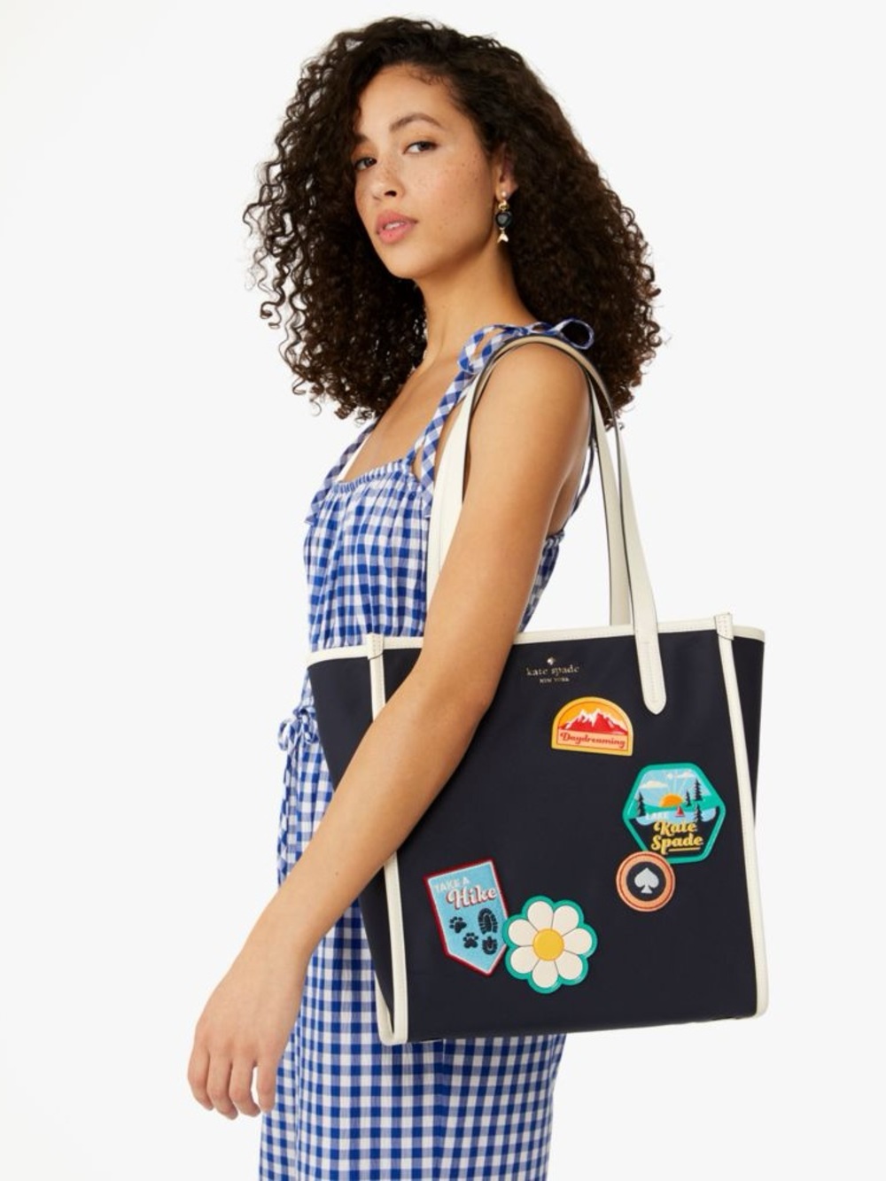 Kate Spade Day Tripper Navy Patch Tote - Picture 2 of 16